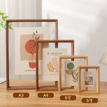 Double Sided Transparent Mirror Photo Frame